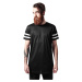 Stripe Mesh Tee blk/wht