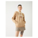 Koton Hooded Sweatshirt College Printed Kangaroo Pocket