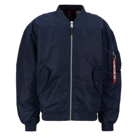 ALPHA INDUSTRIES Prechodná bunda 'MA-1 CS'  námornícka modrá / červená / biela