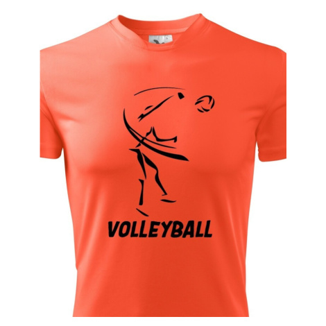 Pánske tričko s Volejbalovým motívom