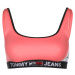 Tommy Jeans Bikinový top  tmavomodrá / ružová / červená / biela