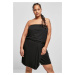 Women's short bandeau dress made of viscose black