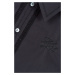 Košeľa Karl Lagerfeld Decorative Trim Poplin Shirt Čierna