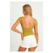 Cool & Sexy Women's Kiwi Backless Blouse