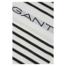 TOP GANT STRIPED RIBBED TANK TOP BLACK