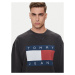 Tommy Jeans Mikina Big Flag DM0DM19222 Čierna Relaxed Fit