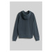 Mikina Woolrich Garment Dyed Logo Hoodie Melton Blue