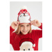 DEFACTO Girls' Christmas Themed Knitwear Beanie