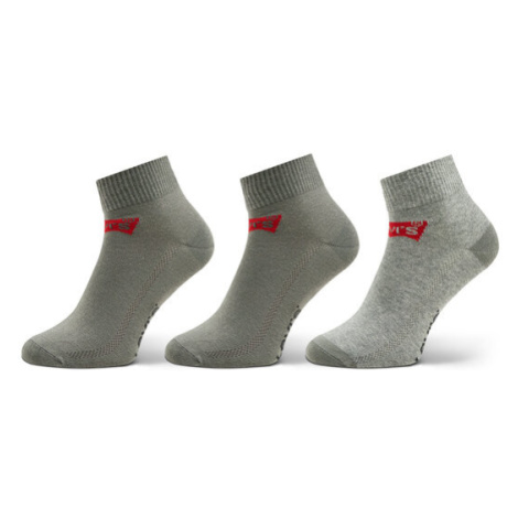 Levi's® Súprava 3 párov nízkych členkových ponožiek 37157-0179 Sivá Levi´s