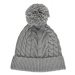 Zimná čiapka COLOR KIDS Cable knit recycle Hat -Light Grey Melange