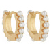 OHH LUILU Náušnice 'Pearl Earrings'  perlovo biela / zlatá