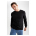 DEFACTO Regular Fit Crew Neck Basic Sweatshirt