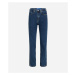 Džínsy Karl Lagerfeld Jeans Klj Hr Straight W/Slit Denim Washed Stone Blue