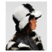 Klobúk Karl Lagerfeld K/Check Faux Fur Buckethat Čierna