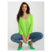 Lime basic women's blouse