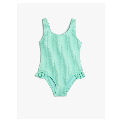 Koton Ruffle Detailed Textured Swimsuit