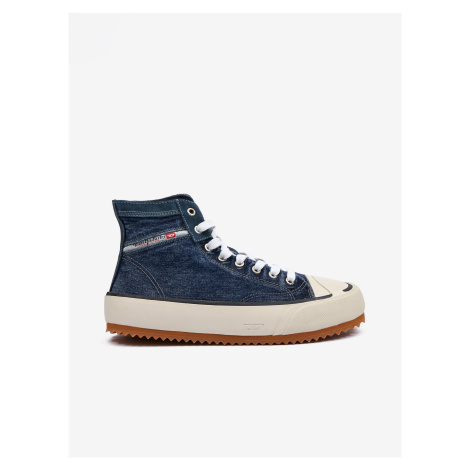 Blue ankle sneakers with suede details Diesel Principia - Men's