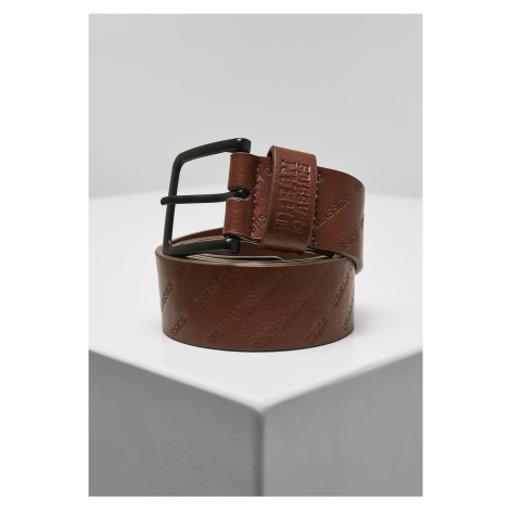 Allover logo strap cognac brown Urban Classics