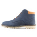 Vasky Hillside Blue - Pánske kožené členkové topánky modré, ručná výroba jesenné / zimné topánky