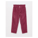 LC Waikiki Paperbag Girls Velvet Trousers