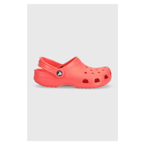 Šlapky Crocs CLASSIC KIDS CLOG červená farba