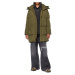 Bunda Diesel W-Rolfys-Long Jacket Zelená