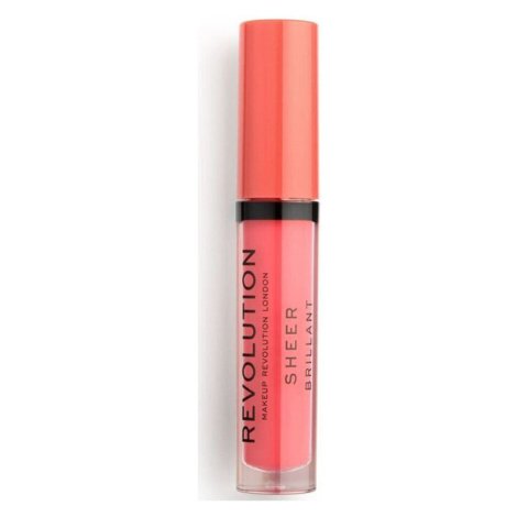 Makeup Revolution  Sheer Brilliant Lip Gloss  Lesky na pery Ružová