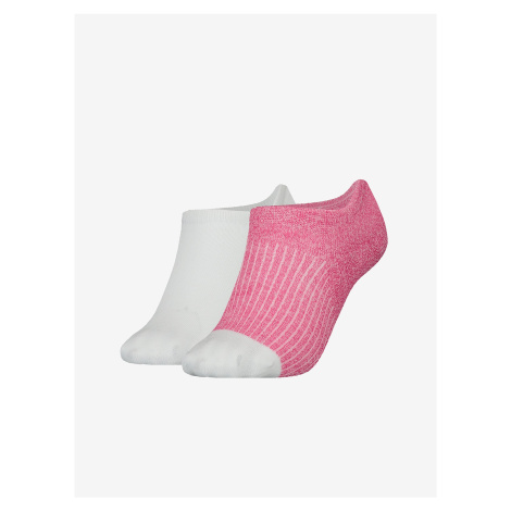 Tommy Hilfiger Set of two pairs of women's socks in white and pink Tommy Hilf - Women