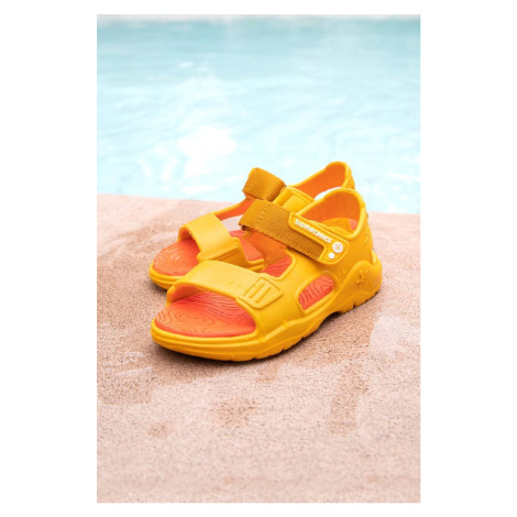 Detské sandále Biomecanics žltá farba
