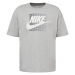 Nike Sportswear Tričko 'FUTURA'  tmavosivá / sivá melírovaná / biela