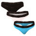 3PACK women's Styx thong with lace multicolor