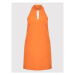 Rinascimento Koktejlové šaty CFC0107726003 Oranžová Regular Fit