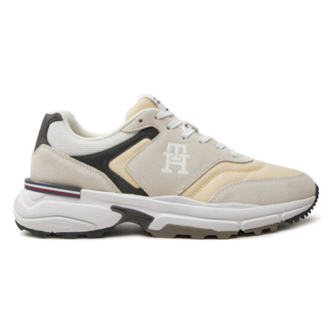 Tommy Hilfiger Sneakersy M Runner X Ventile Mix FM0FM05062 Écru