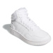 Juniorská rekreačná obuv ADIDAS Hoops 3.0 Mid K cloud white cloud white grey two