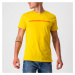 CASTELLI Cyklistické tričko s krátkym rukávom - VENTAGLIO TEE - červená/žltá