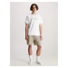 Pánske pyžamo NM2471E bielo/béžové - Calvin Klein