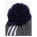 Modro-šedá dámska čiapka adidas Originals Pom Beanie