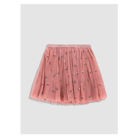 Coccodrillo tylová sukňa WC2124202BET Ružová Regular Fit
