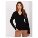 Black classic neckline sweater