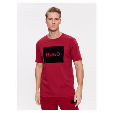 Hugo Tričko Dulive_V 50501004 Červená Regular Fit Hugo Boss
