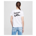 Tričko Karl Lagerfeld Forever Karl T-Shirt Biela