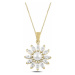 OLIVIE Strieborný perlový náhrdelník GOLD & CZ 4786