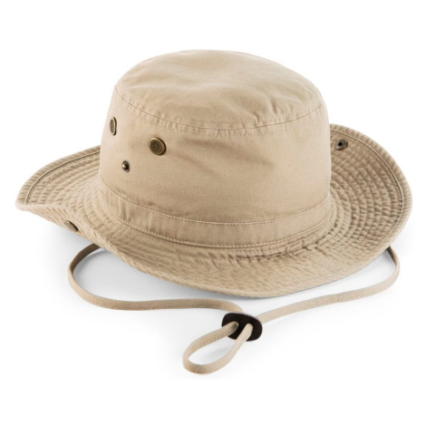 Beechfield Bavlnený klobúk Outback - Piesková