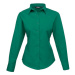 Premier Workwear Dámska košeľa s dlhým rukávom PR300 Emerald -ca. Pantone 341