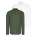 DOUBLE SET G783 DEWBERRY JUDGE COLLAR SHIRT-WHITE-KHAKI