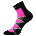 Voxx Monsa Unisex športové ponožky - 3 páry BM000000835900105684 čierna/ružová