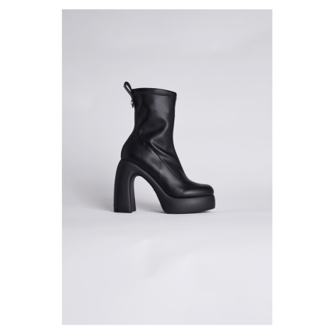 Členková Obuv Karl Lagerfeld Stretch Boot Mid Black Pu Mono