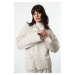 Trendyol Stone Soft Textured Coat Knitwear Cardigan