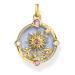 Thomas Sabo PE960-471-1 Gold-plated pendant with light blue enamel