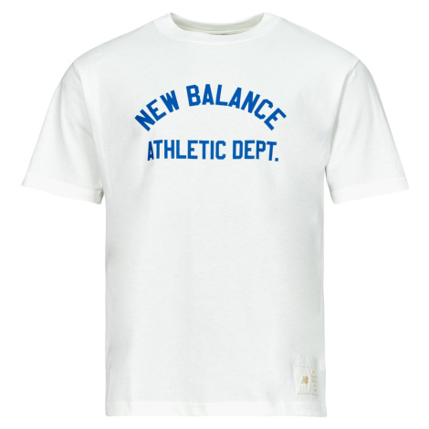 New Balance  ATHLETICS DEPT TEE  Tričká s krátkym rukávom Biela
